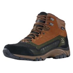 Buty trekkingowe męskie Haglöfs Skuta Proof Mid. Brązowe buty trekkingowe Haglöfs, bez wzorów, bez zapięcia, trekkingowe. Za 730.00 zł.