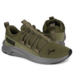 Buty sportowe męskie Puma SOFTRIDE ONE 4ALL. Czarne buty sportowe casual Puma, bez wzorów, z materiału, bez zapięcia. W wyprzedaży za 249.00 zł.