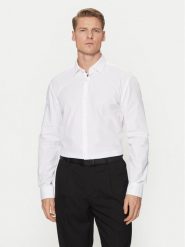 HUGO Koszula Koey 50534124 Biały Slim Fit. Białe koszule Hugo, m, bez wzorów, z bawełny, bez kołnierzyka, bez ramiączek. Za 219.99 zł.