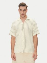 Jack&Jones Koszula Coba 12271060 Beżowy Relaxed Fit. Brązowe koszule Jack&Jones, l, bez wzorów, z bawełny, bez kołnierzyka, bez ramiączek. Za 129.99 zł.