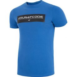 T-shirt męski TSM008z - kobalt. T-shirty marki 4F. W wyprzedaży za 49.99 zł.
