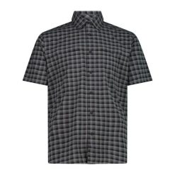 Koszula w kratę CMP. Brązowe koszule CMP, xl, bez wzorów, ze skóry, bez kołnierzyka, bez ramiączek. Za 239.00 zł.