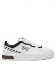 EA7 Emporio Armani Sneakersy X8X173 XK374 U026 Biały. Białe buty sportowe casual EA7 Emporio Armani, bez wzorów, ze skóry, bez zapięcia. Za 489.99 zł.