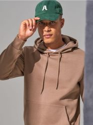 Bluza - brązowy. Brązowe bluzy z kapturem Sinsay, l, bez wzorów, z kapturem. Za 39.99 zł.