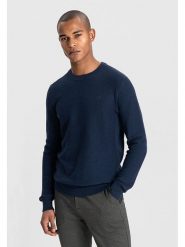 DSTREZZED Sweter w kolorze granatowym rozmiar: XXL. Niebieskie swetry nierozpinane Dstrezzed, xxl, bez wzorów, bez kołnierzyka, bez ramiączek. Za 166.49 zł.
