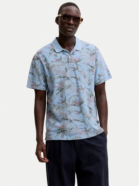 Jack & Jones Polo Blu Hawaii 12295860 Niebieski jasny Relaxed Fit. Niebieskie koszulki polo Jack & Jones, m, bez wzorów, z bawełny, bez kołnierzyka, bez ramiączek. Za 149.99 zł.