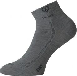 Skarpety merino BWB. Szare skarpety LASTING, bez wzorów, z elastanu. Za 55.00 zł.