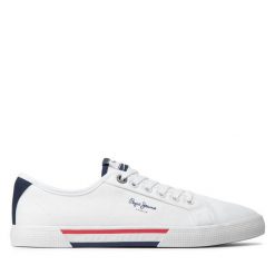 Tenisówki Pepe Jeans. Białe trampki Pepe Jeans, m, bez wzorów, bez zapięcia. Za 209.99 zł.