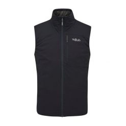 Bezrękawnik męski Rab Xenair. Czarne kamizelki sportowe RAB, na jesień, m, bez wzorów, bez kaptura, narciarskie. Za 579.99 zł.