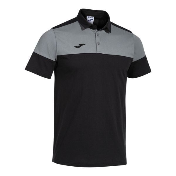 Polo Joma Crew V. Czarne koszulki polo Joma, m, bez wzorów, bez kołnierzyka, bez ramiączek. W wyprzedaży za 134.90 zł.