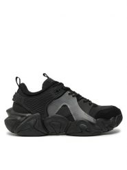 Guess Sneakersy FMPCES ELL12 Czarny. Czarne buty sportowe casual Guess, z aplikacjami, z materiału, bez zapięcia. Za 329.99 zł.