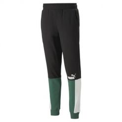 Spodnie sportowe męskie Puma Ess Block Sweatpants. Czarne spodnie treningowe długie Puma, m, bez wzorów, z dresówki. Za 352.00 zł.