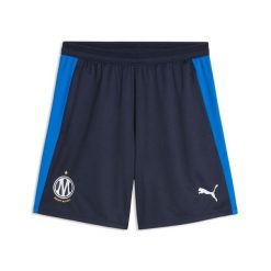 Szorty treningowe OM 2026/27. Niebieskie krótkie spodenki sportowe Puma, s, bez wzorów, z materiału. Za 242.00 zł.