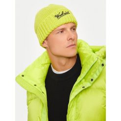 Czapka Woolrich. Zielone czapki zimowe Woolrich, bez wzorów. Za 419.99 zł.