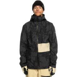 Kurtka snowboardowa męska Quiksilver S Carlson Stretch Quest. Czarne kurtki narciarskie i snowboardowe Quiksilver, m, bez wzorów, narciarskie. Za 819.99 zł.
