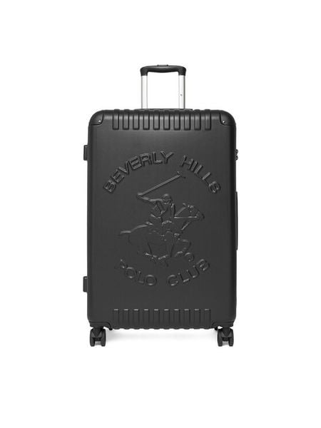 Beverly Hills Polo Club Walizka duża CEO-BHPC-L-001-08-BLACK Czarny. Czarne walizki Beverly Hills Polo Club, bez wzorów, z tworzywa sztucznego, duże. Za 399.99 zł.