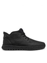 Geox Sneakersy U Flextride Plus U56MAB 000FF C9999 Czarny. Czarne buty sportowe casual Geox, bez wzorów, ze skóry, bez zapięcia. Za 379.99 zł.