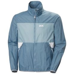 Windbreaker Helly Hansen Koster. Niebieskie kurtki przeciwdeszczowe Helly Hansen, m, bez wzorów, bez kaptura. Za 516.00 zł.