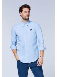 Polo Sylt Lniana koszula - Regular fit - w kolorze błękitnym rozmiar: S. Niebieskie koszule Polo Sylt, s, bez wzorów, ze lnu, bez kołnierzyka, bez ramiączek. Za 73.93 zł.