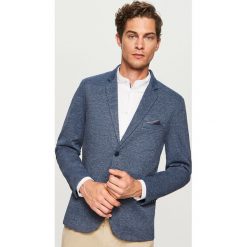 Sportowa marynarka slim fit - Niebieski. Niebieskie marynarki marki Reserved, sportowe. Za 199.99 zł.