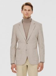 PAKO LORENTE – Beżowa marynarka męska. Brązowe garnitury Pako Lorente, na co dzień, m, bez wzorów, z elastanu. Za 549.99 zł.