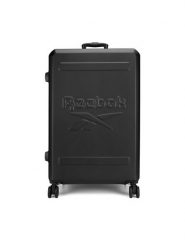 Reebok Walizka duża RBK-WAL-022-CCC-L Czarny. Czarne walizki Reebok, bez wzorów, z tworzywa sztucznego, duże. Za 349.99 zł.