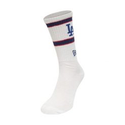Skarpetki Los Angeles Dodgers Premium. Białe skarpety New Era, bez wzorów, z bawełny. Za 73.80 zł.