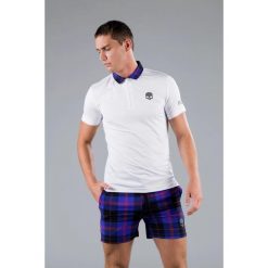 Koszulka Hydrogen TARTAN ZIPPED TECH POLO. Białe koszulki polo HYDROGEN, xl, bez wzorów, bez kołnierzyka, bez ramiączek. Za 350.00 zł.