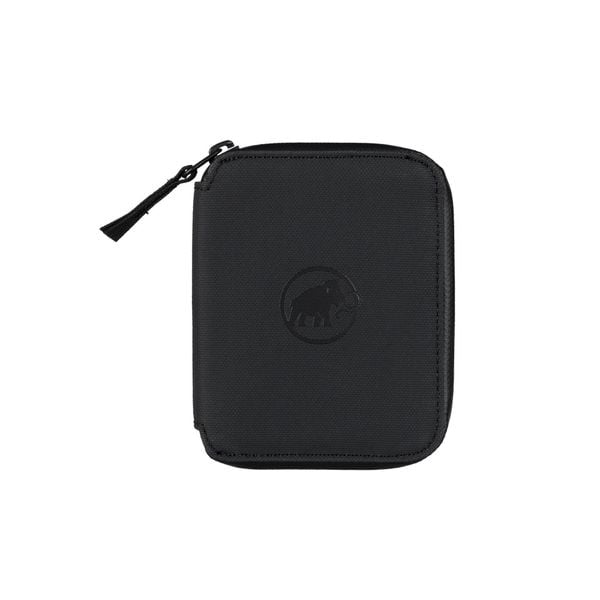 Portfel Mammut Seon Zip Wallet - black. Czarne portfele Mammut, bez wzorów. Za 189.99 zł.