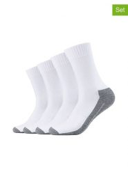 S.Oliver Skarpety (4 pary) w kolorze biało-szarym rozmiar: 39-42. Białe skarpety S.Oliver, bez wzorów, ze splotem. Za 54.45 zł.
