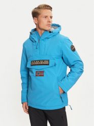 Napapijri Kurtka anorak Rainforest Pocket 2 NP0A4GMD Niebieski Regular Fit. Niebieskie kurtki Napapijri, m, bez wzorów, z syntetyku, bez kaptura. Za 559.99 zł.