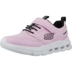 Buty SKECHERS GLIDE STEP FLOW Rose. Czerwone buty trekkingowe Skechers, bez wzorów, z syntetyku, bez zapięcia. Za 195.99 zł.