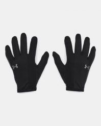 Under Armour STORM RUN LINER Rękawiczki do biegania. Czarne rękawiczki Under Armour, bez wzorów, z materiału. Za 129.00 zł.
