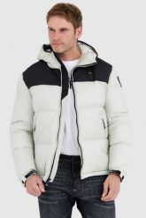 BLAUER Szara kurtka męska Cooper z logo na kapturze. Szare kurtki Blauer USA, l, bez wzorów, bez kaptura. W wyprzedaży za 1,469.99 zł.