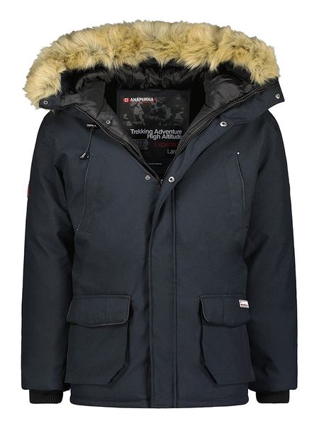 ANAPURNA Kurtka zimowa "Claudana" w kolorze granatowym rozmiar: XXL. Niebieskie kurtki ANAPURNA, na zimę, xxl, z aplikacjami, bez kaptura. Za 322.73 zł.