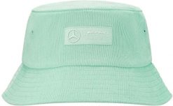 Czapka Bucket Mercedes Mapf1 Fw Retro Cord, miętowo-zielona. Zielone czapki z daszkiem Erima, na lato, bez wzorów, z materiału. Za 182.99 zł.
