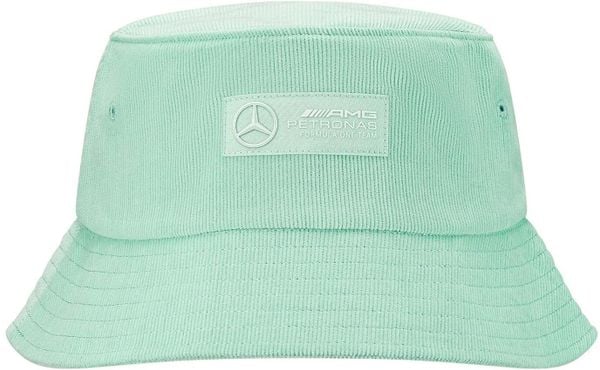 Czapka Bucket Mercedes Mapf1 Fw Retro Cord, miętowo-zielona. Zielone czapki z daszkiem Erima, na lato, bez wzorów, z materiału. Za 182.99 zł.
