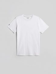 4F T-shirt regular z antybakteryjnym wykończeniem Polygiene męski - biały 3XL. Białe t-shirty 4F, l, bez wzorów, z dzianiny, bez kołnierzyka, bez ramiączek. Za 69.99 zł.