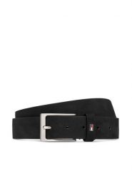 Tommy Hilfiger Pasek Layton 3.5 Nubuck AM0AM15047 Czarny. Czarne paski Tommy Hilfiger, bez wzorów, z nubiku. Za 249.99 zł.