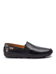 Pikolinos Półbuty 09Z-5511 Czarny. Czarne eleganckie półbuty Pikolinos, bez wzorów, ze skóry, bez obcasa, bez zapięcia. Za 299.99 zł.