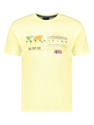 Geographical Norway Koszulka "Jelsea" w kolorze żółtym rozmiar: XXL. Żółte bezrękawniki Geographical Norway, xxl, bez wzorów, z bawełny, bez kołnierzyka, bez ramiączek. Za 60.99 zł.