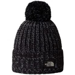 Czapka turystyczna unisex The North Face Cozy Chunky Cabin Beanie. Czarne czapki zimowe The North Face, bez wzorów. Za 136.00 zł.