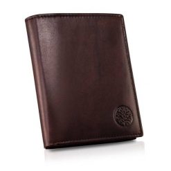 Portfel skórzany BETLEWSKI BPM-NVTC-300 brązowy. Brązowe portfele Betlewski, bez wzorów, ze skóry. Za 159.99 zł.