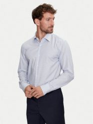 Boss Koszula H-Hank-Kent-C1-214 50512852 Błękitny Slim Fit. Niebieskie koszule Boss, m, bez wzorów, z bawełny, bez kołnierzyka, bez ramiączek. Za 339.99 zł.