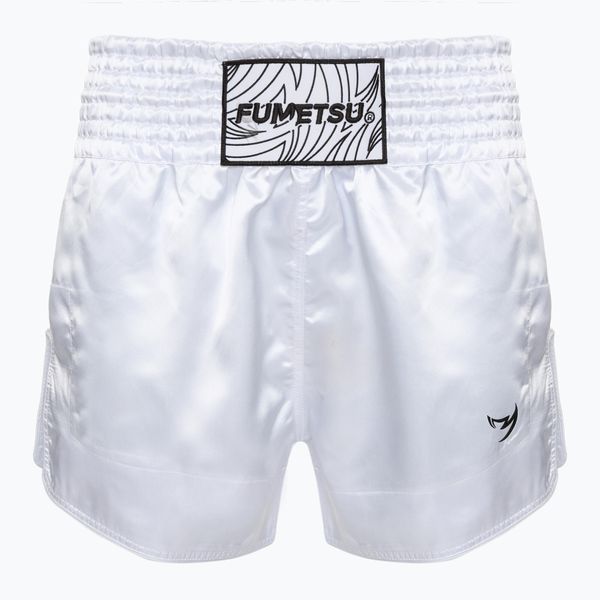Spodenki treningowe męskie FUMETSU Origins Muay Thai. Białe krótkie spodenki sportowe FUMETSU, l, bez wzorów, z materiału. Za 199.99 zł.