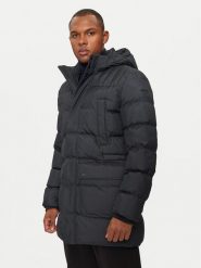 Geox Kurtka puchowa Sandford M4628V T3141 F9112 Czarny Regular Fit. Czarne kurtki Geox, m, bez wzorów, z puchu, bez kaptura. Za 849.99 zł.