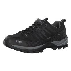 Buty trekkingowe męskie CMP Rigel Low Wp. Czarne trekkingi CMP, bez wzorów, z gumy, bez zapięcia. Za 319.99 zł.