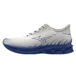 Buty do biegania Mizuno Wave Skyrise 6. Białe buty do biegania Mizuno, bez wzorów, bez zapięcia, do biegania, mizuno wave. Za 609.50 zł.