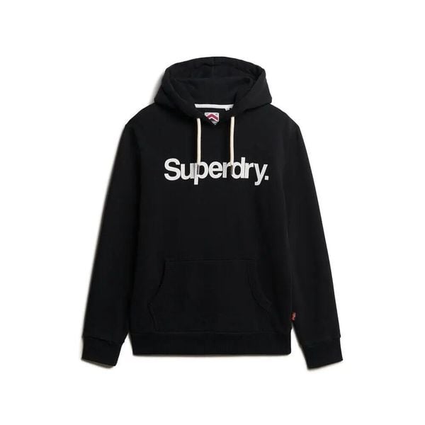 Bluza z kapturem Superdry Core Logo. Czarne bluzy Superdry, s, bez wzorów, z kapturem. Za 413.10 zł.