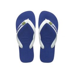 Sandały Havaianas Brasil Niebieskie dla Junior Mężczyzn. Czarne sandały Havaianas, z gumy, bez zapięcia. Za 148.35 zł.